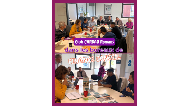 🟣 RÉUNION CHEZ FINANCE CONSEIL - CLUB CARBAO ROMANS 🟣